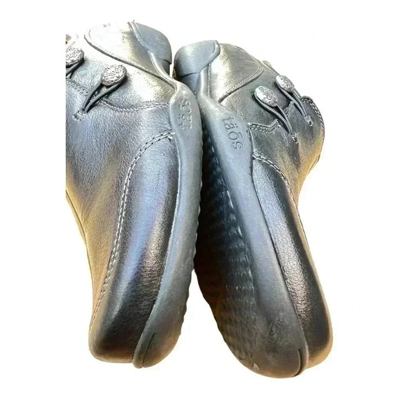 Taos Women’s Encore Flats Size 9 Black Genuine Leather Preowned Great Condition - Picture 8 of 11